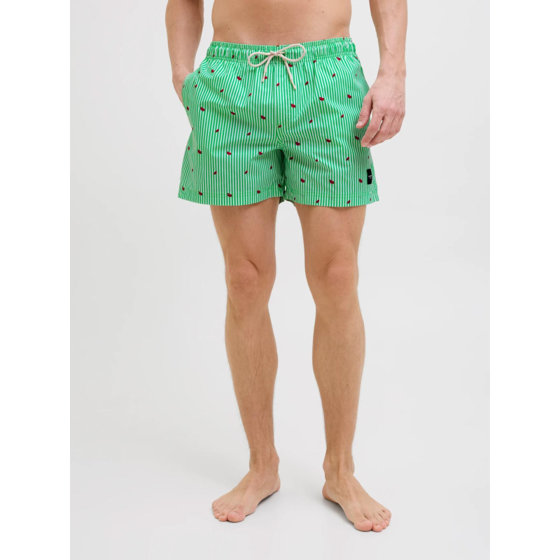 Short de bain rayé maui vert homme - Jack & Jones
