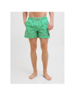 Short de bain rayé maui vert homme - Jack & Jones