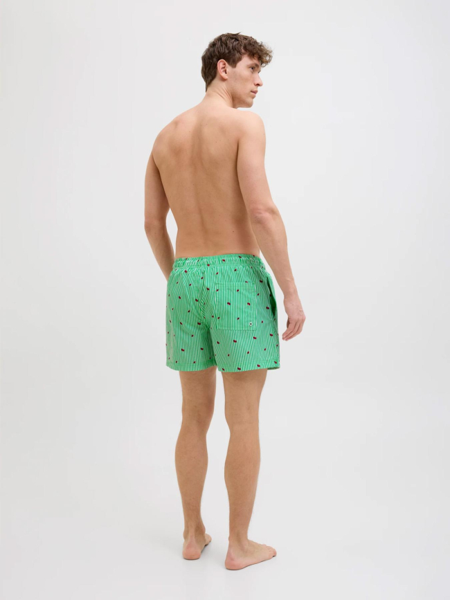 Short de bain rayé maui vert homme - Jack & Jones