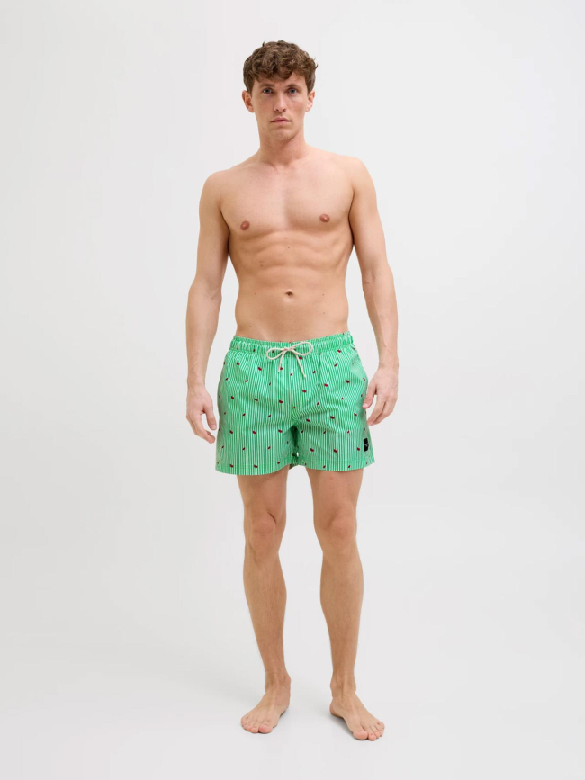 Short de bain rayé maui vert homme - Jack & Jones