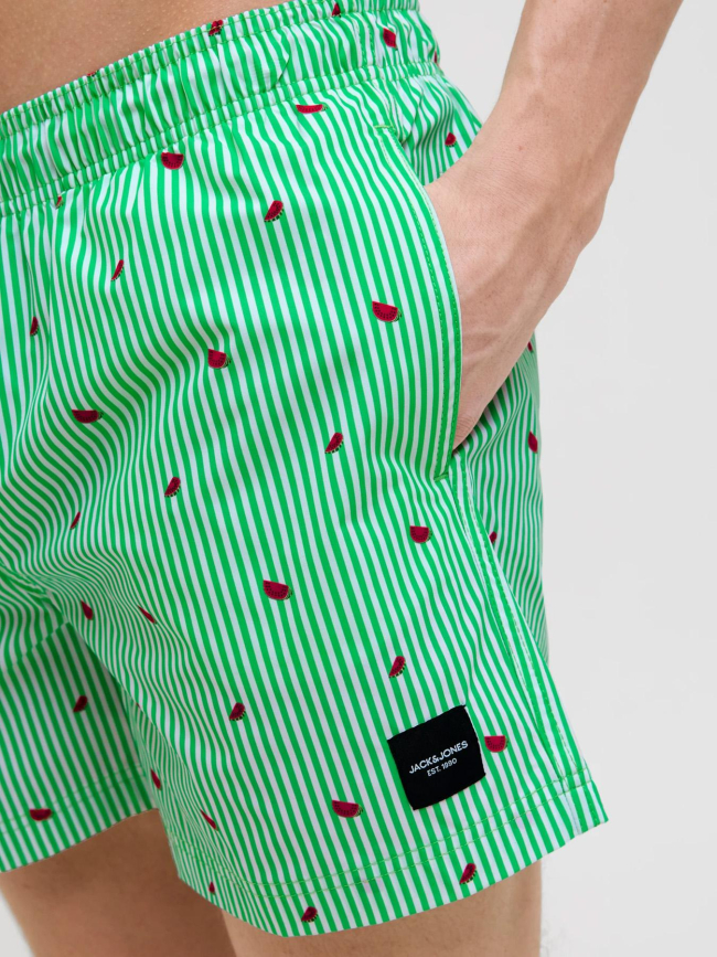 Short de bain rayé maui vert homme - Jack & Jones