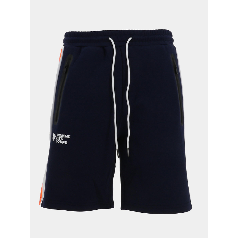 Short wimbledon bleu blanc et orange homme - Comme Des Loups