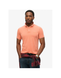 Polo vintage destroy corail homme - Superdry