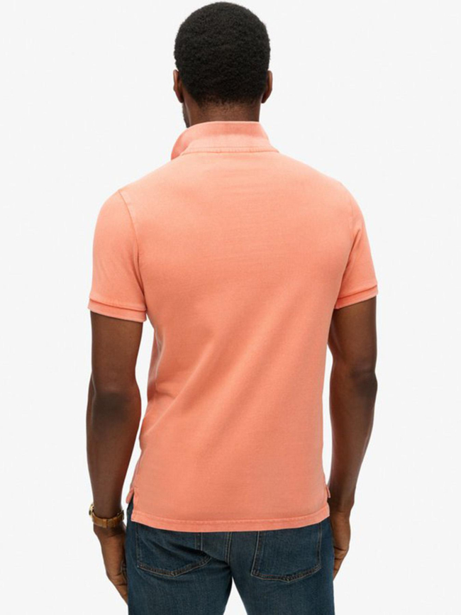 Polo vintage destroy corail homme - Superdry
