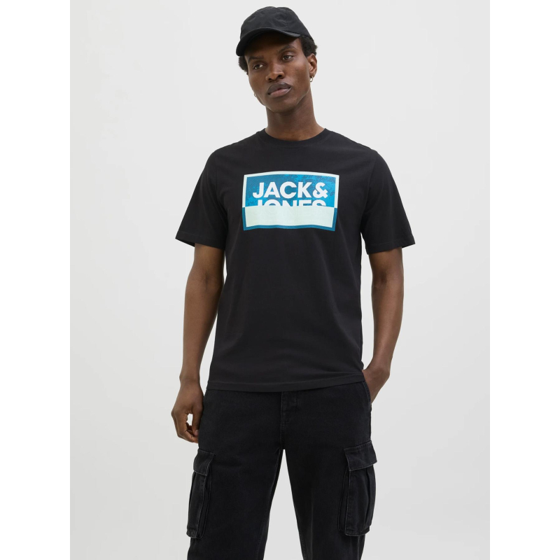 T-shirt logan summer print noir homme - Jack & Jones