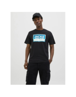 T-shirt logan summer print noir homme - Jack & Jones