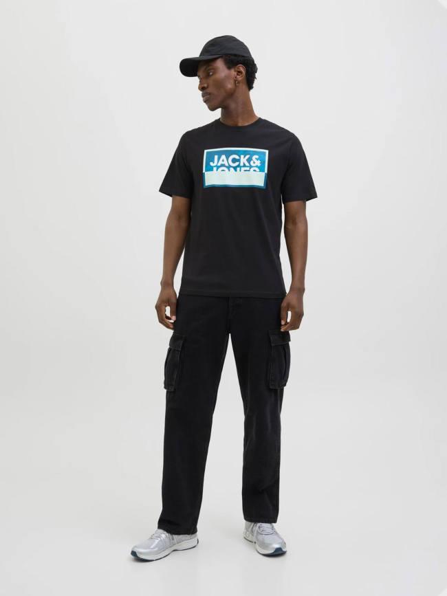 T-shirt logan summer print noir homme - Jack & Jones