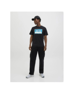 T-shirt logan summer print noir homme - Jack & Jones