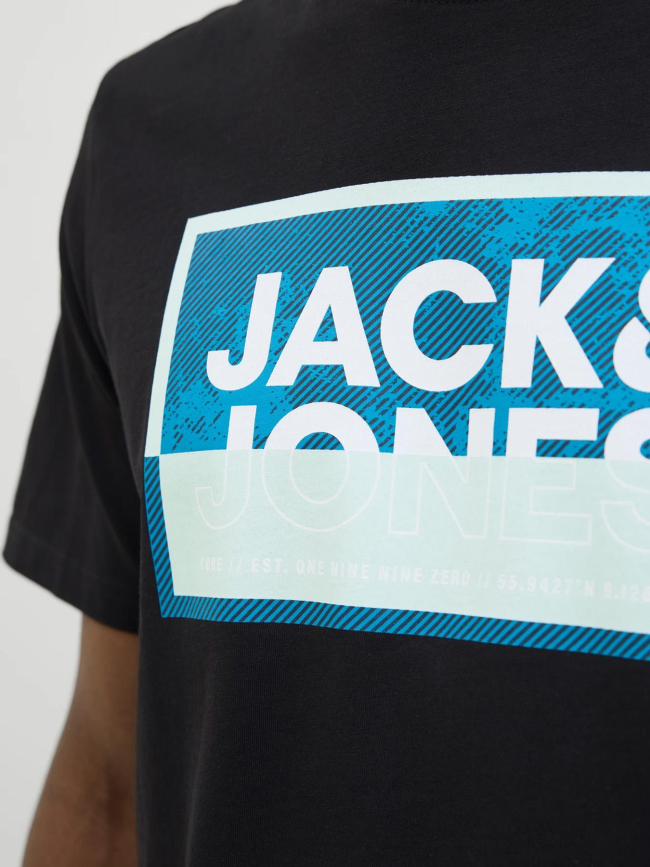 T-shirt logan summer print noir homme - Jack & Jones
