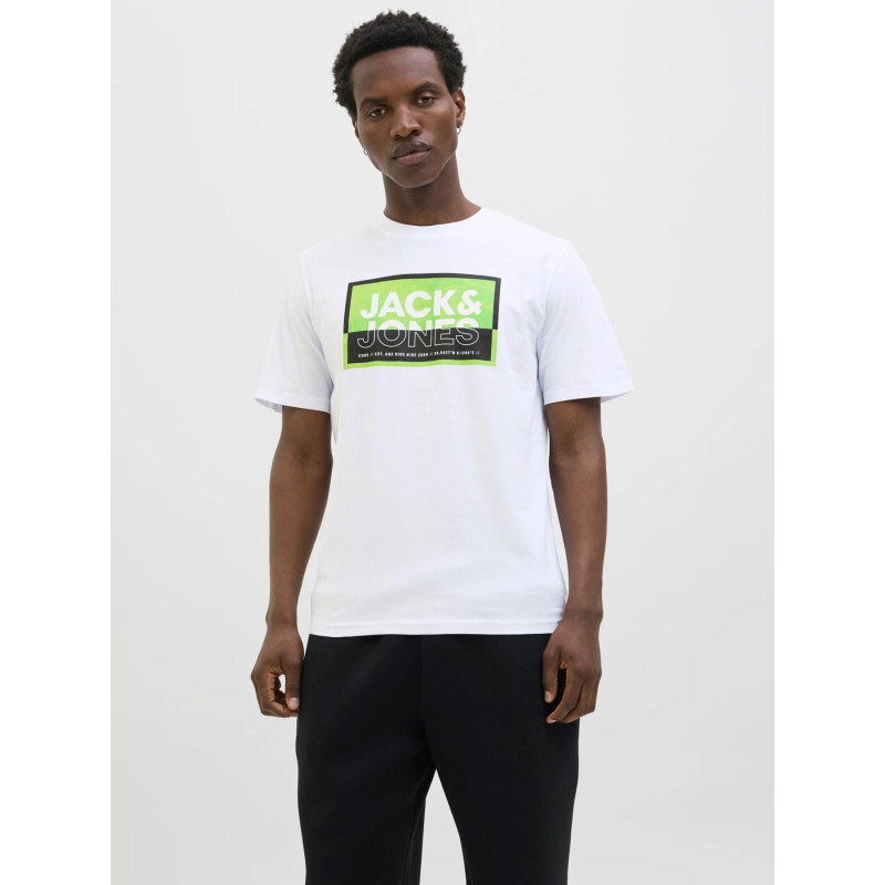 T-shirt logan summer print blanc homme - Jack & Jones