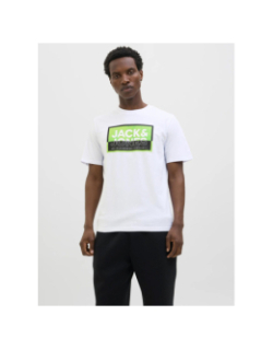T-shirt logan summer print blanc homme - Jack & Jones