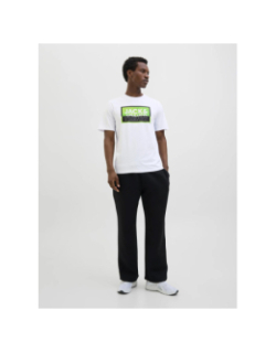 T-shirt logan summer print blanc homme - Jack & Jones