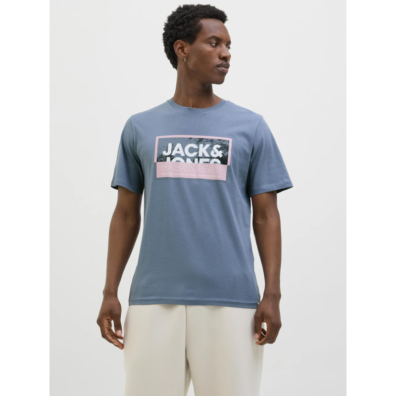 T-shirt logan summer print bleu homme - Jack & Jones