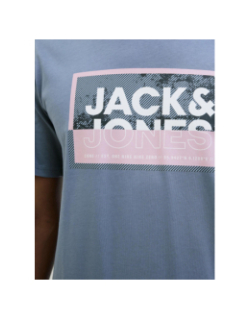 T-shirt logan summer print bleu homme - Jack & Jones