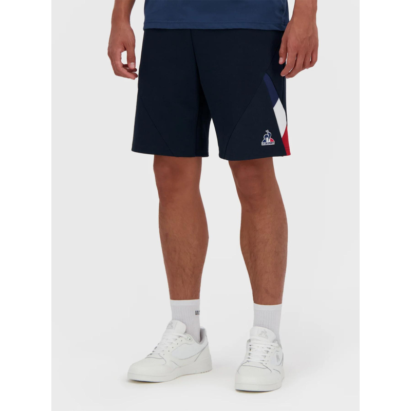 Short de sport tricolore bleu marine homme - Le Coq Sportif