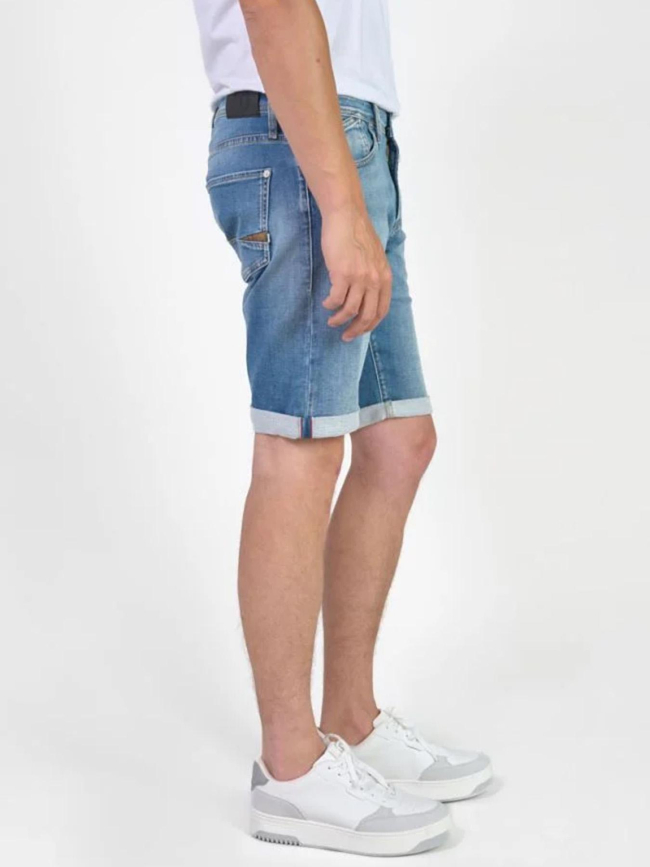 Short en jean jogg bleu homme - Le Temps Des Cerises