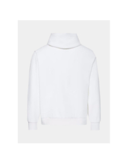 Sweat à capuche badge terry blanc homme - Calvin Klein Jeans