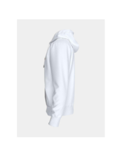 Sweat à capuche badge terry blanc homme - Calvin Klein Jeans