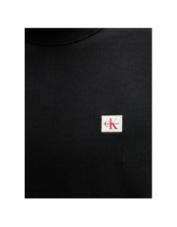 Sweat badge terry noir homme - Calvin Klein Jeans