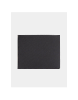 Portefeuille 2 volets en cuir texturé noir homme - Calvin Klein