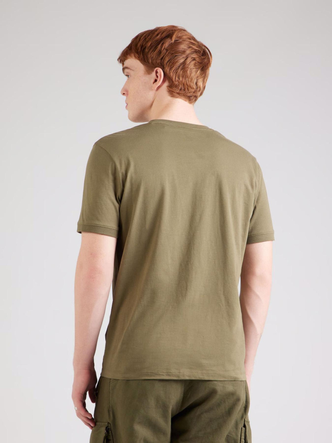 T-shirt manches courtes à étiquette logotée marron homme - Hugo