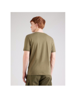 T-shirt manches courtes à étiquette logotée marron homme - Hugo