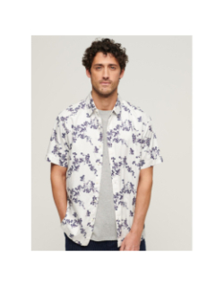 Chemise vintage hawaiian optic blanc homme - Superdry