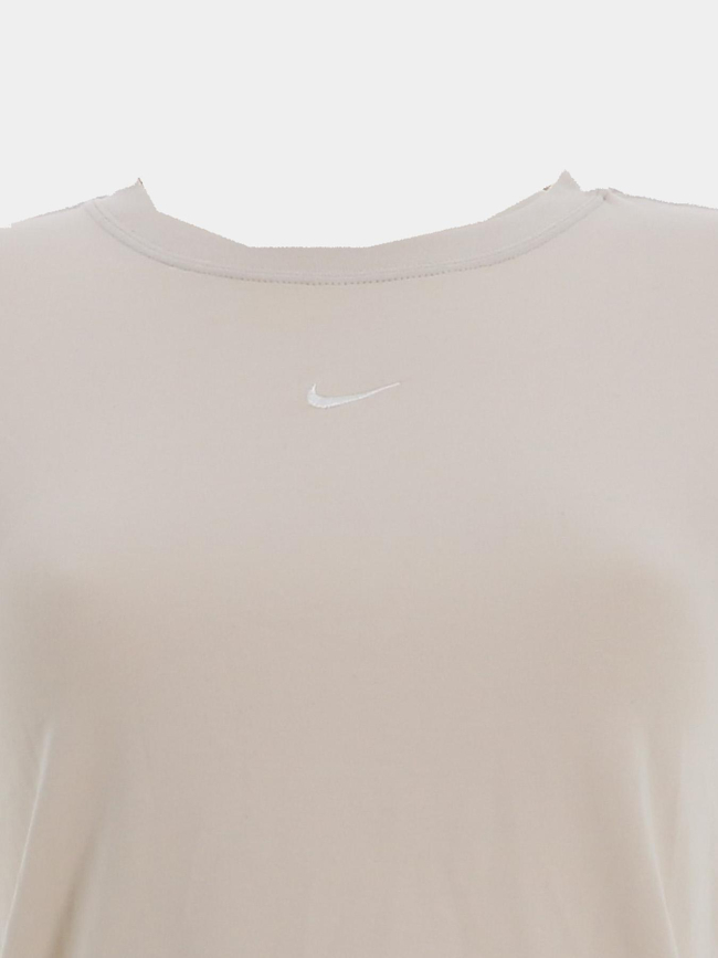 T-shirt à manches courtes chill knited beige femme - Nike