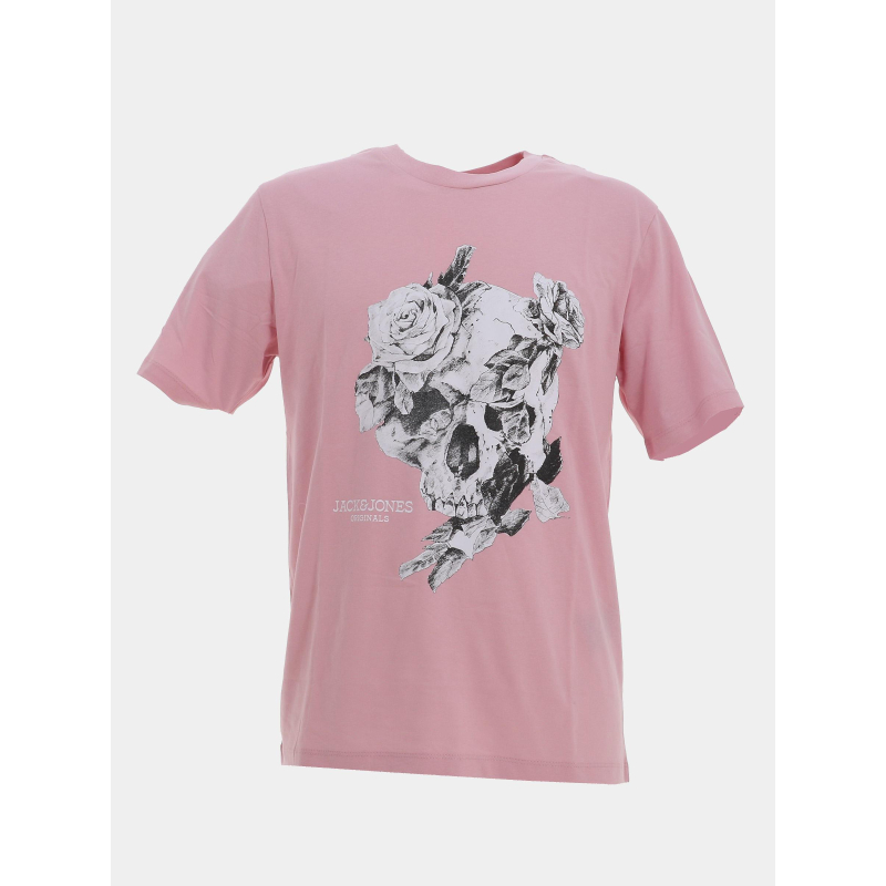 T-shirt summer skull rose homme - Jack & Jones