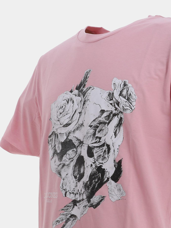T-shirt summer skull rose homme - Jack & Jones
