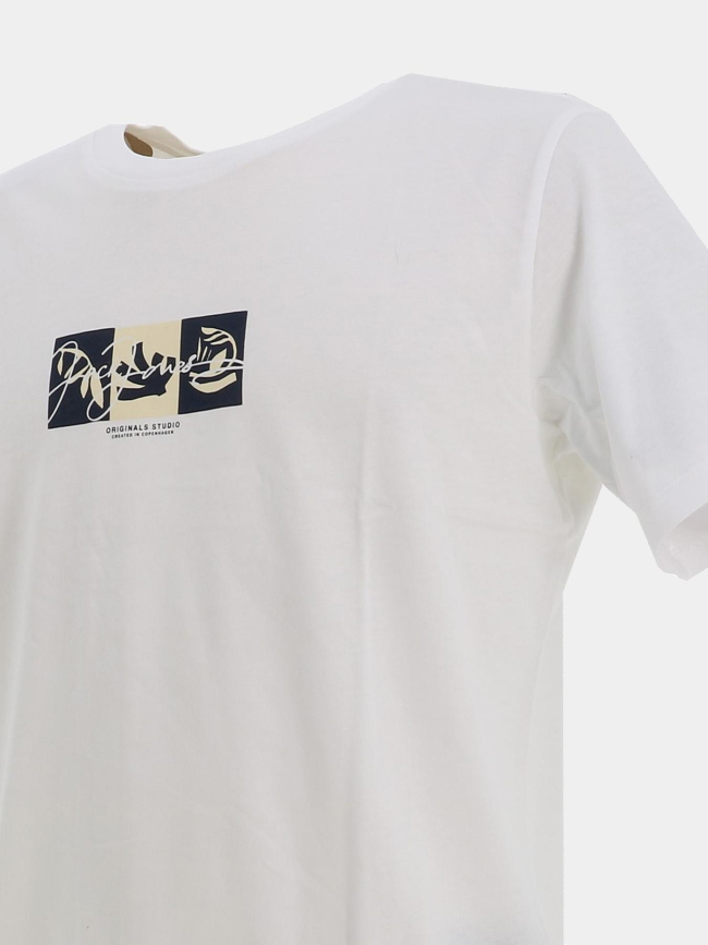 T-shirt canggu blanc homme - Jack & Jones