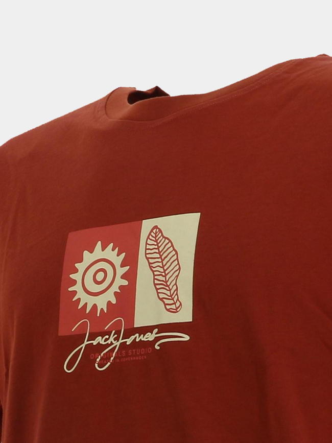 T-shirt canggu orange homme - Jack & Jones