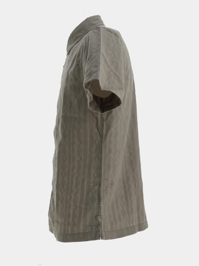 Chemise wimbley dobby kaki homme - Guess