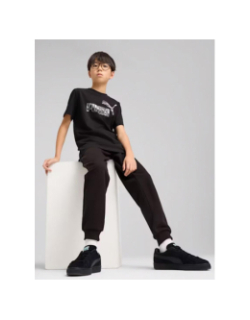 T-shirt essential camo logo noir enfant - Puma