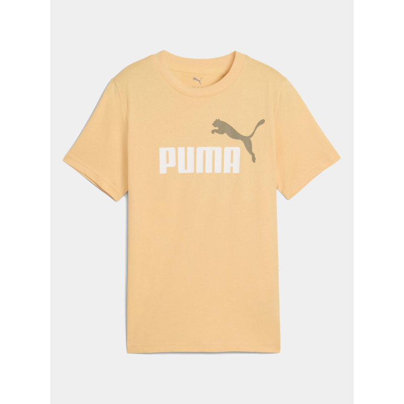 T-shirt essential 2 color no.1 logo orange enfant - Puma