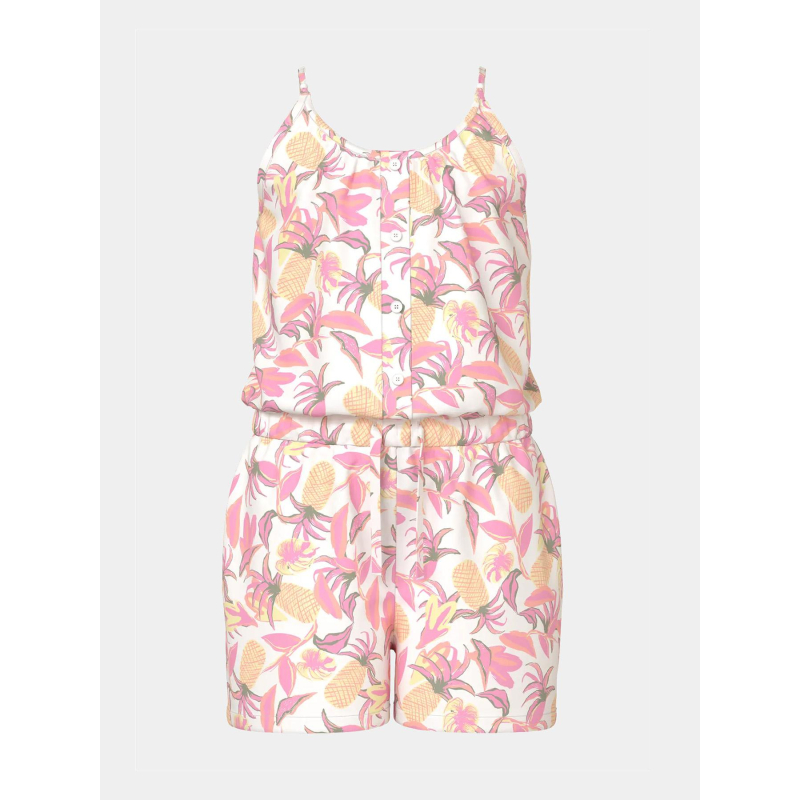 Combishort vinaya rose blanc fille - Name It