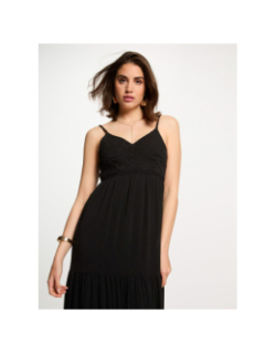 Robe longue roubi noir femme - Morgan