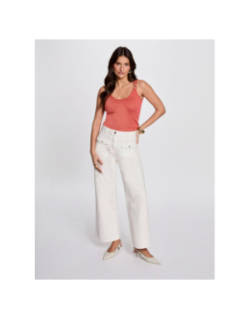 Débardeur pailleté didoni orange femme - Morgan