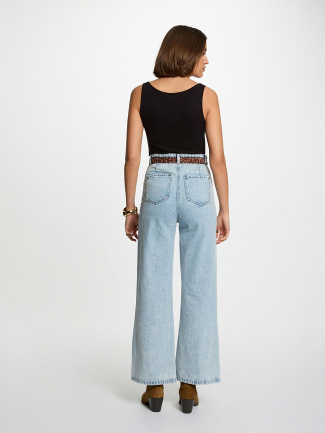 Débardeur côtelé doubi noir femme - Morgan