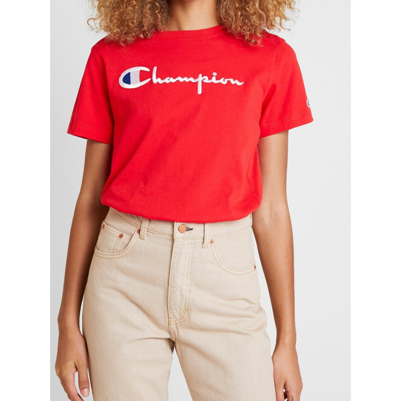 T-shirt à manches courtes crewneck rouge enfant - Champion