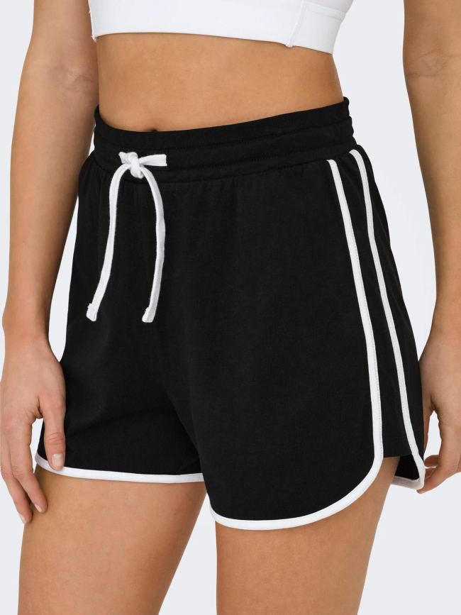 Short de sport fena noir blanc femme - Only Play