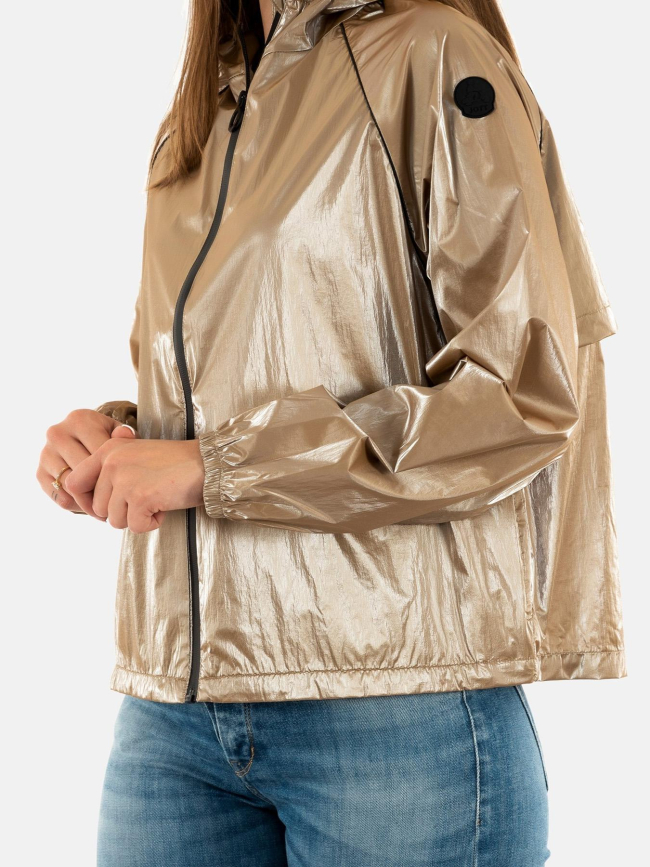 Veste coupe vent métallisé izumi cuivre femme - JOTT