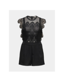Combishort dentelle eduna noir femme - Only