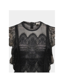 Combishort dentelle eduna noir femme - Only