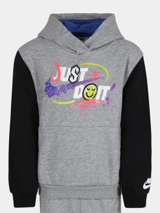 Ensemble sweat et jogging express yourself gris bébé - Nike