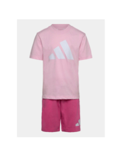 Ensemble t-shirt et short t-set 160 rose bébé - Adidas