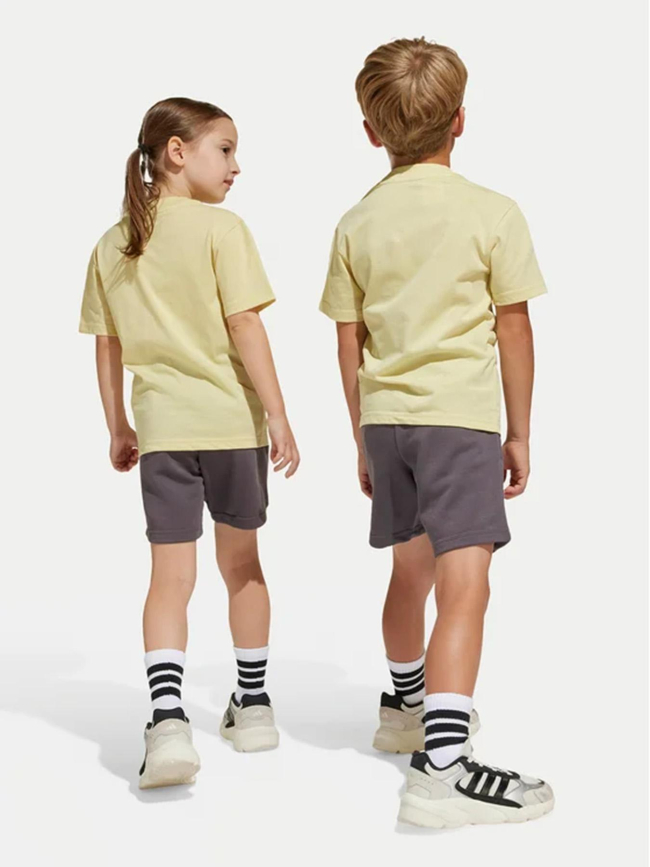 Ensemble short t-shirt lk linear vert gris enfant - Adidas