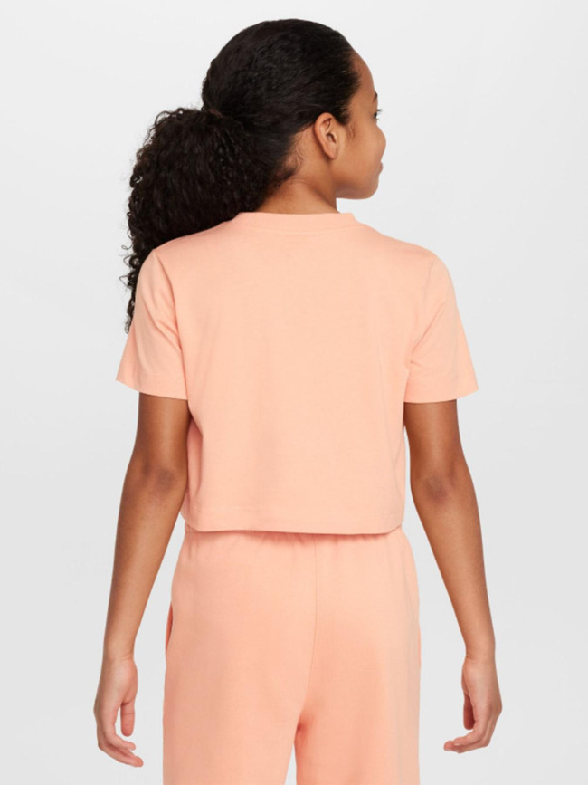 T-shirt crop nsw futura orange fille - Nike