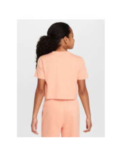 T-shirt crop nsw futura orange fille - Nike