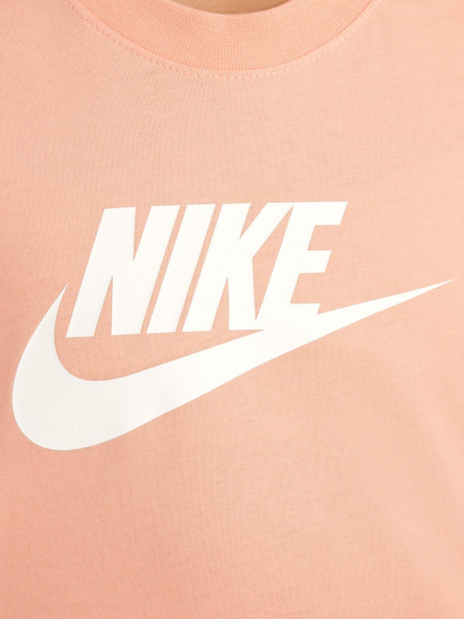 T-shirt crop nsw futura orange fille - Nike